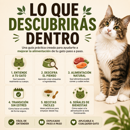 Guía de Alimentación Natural para Gatos