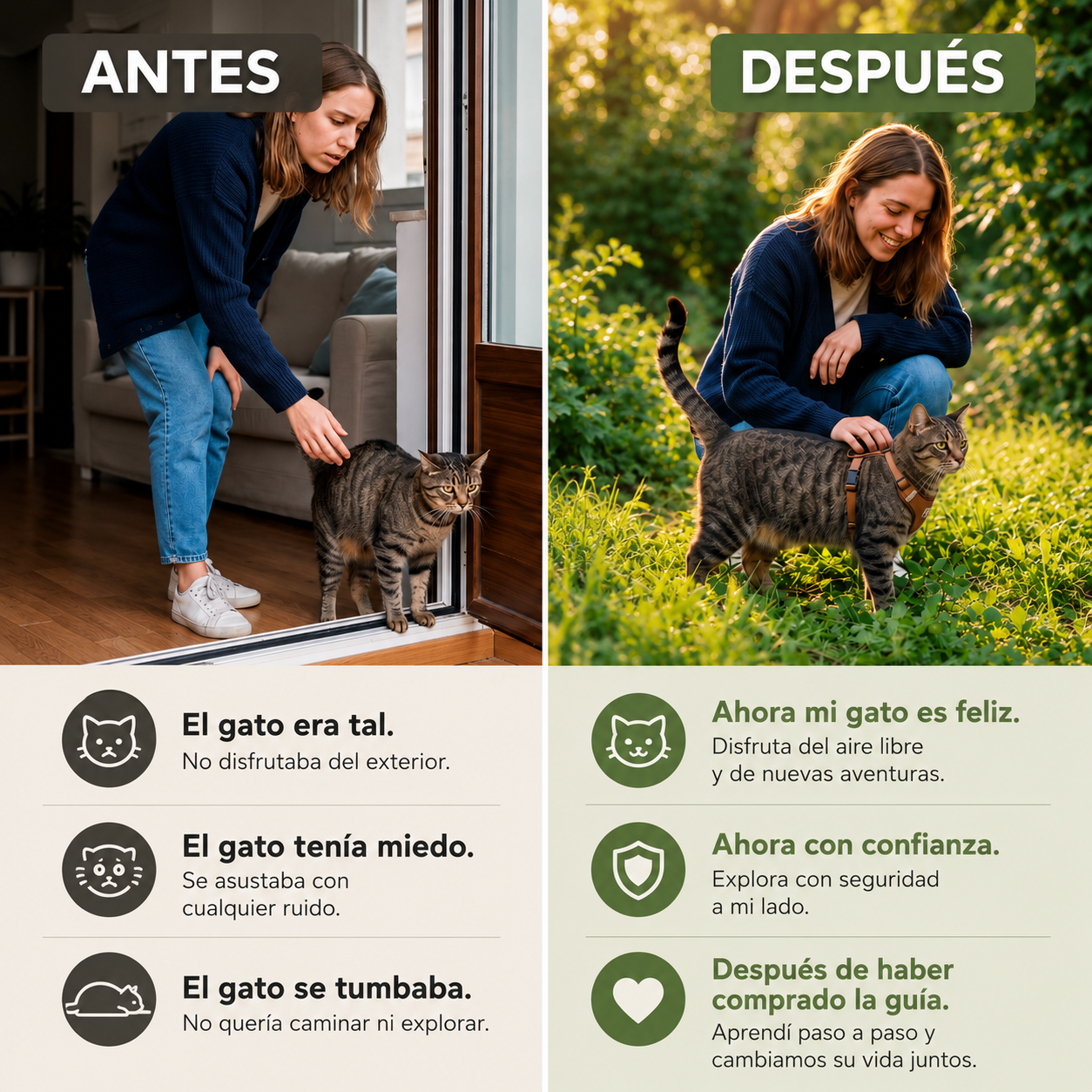 Aprende a salir con tu gato sin estrés y con seguridad