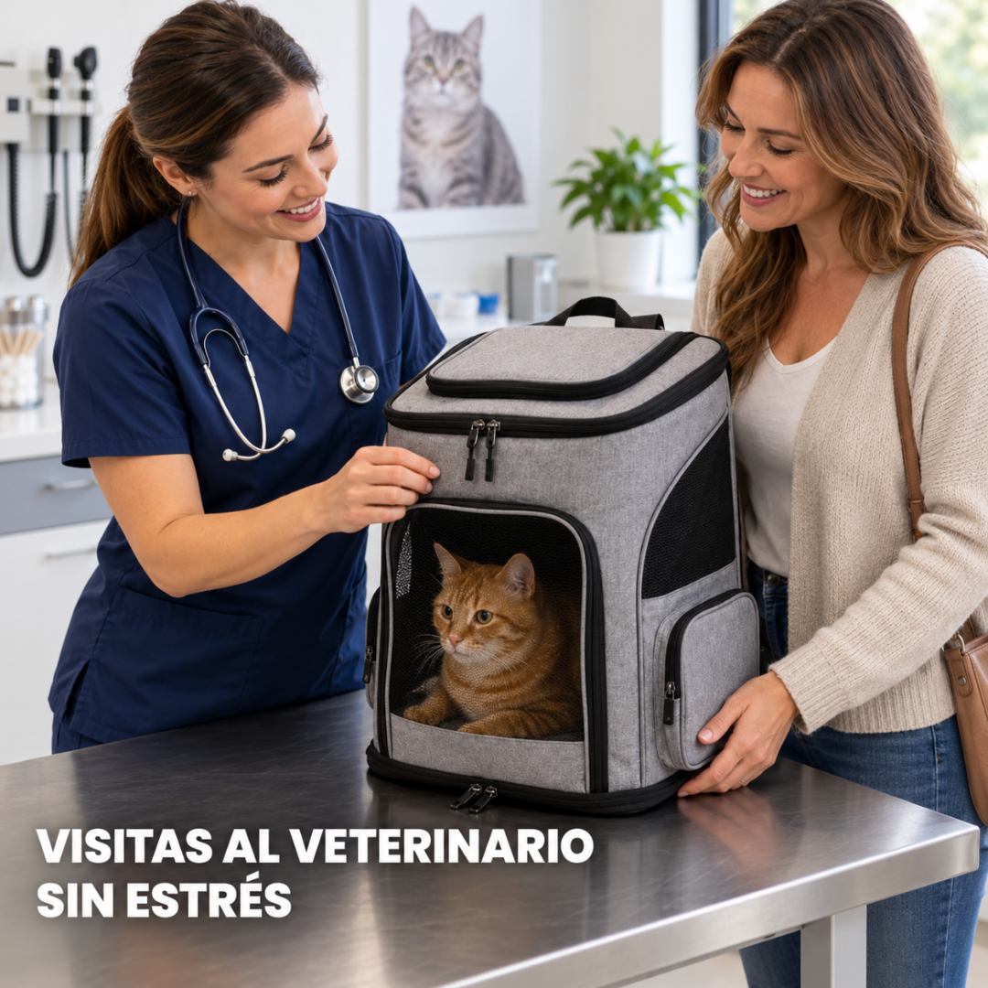 MOCHILA EXPANDIBLE PARA GATOS