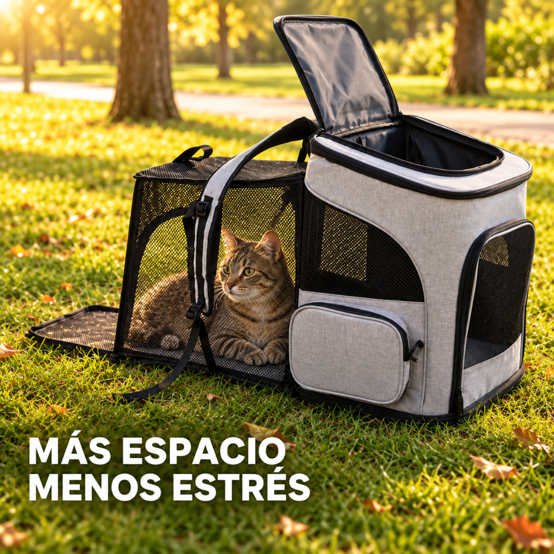 MOCHILA EXPANDIBLE PARA GATOS