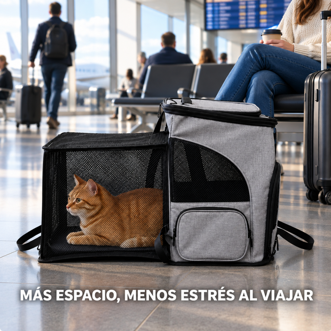 MOCHILA EXPANDIBLE PARA GATOS