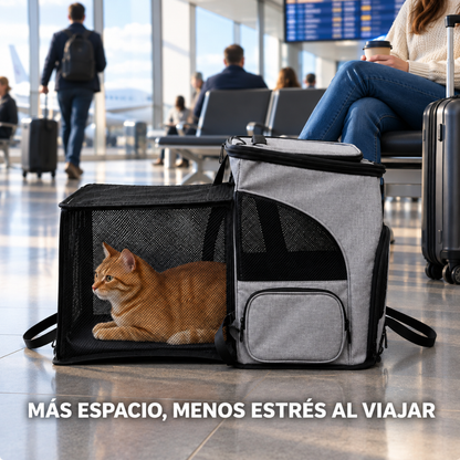 MOCHILA EXPANDIBLE PARA GATOS