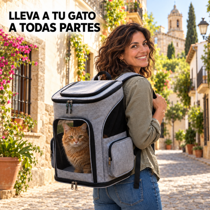 MOCHILA EXPANDIBLE PARA GATOS