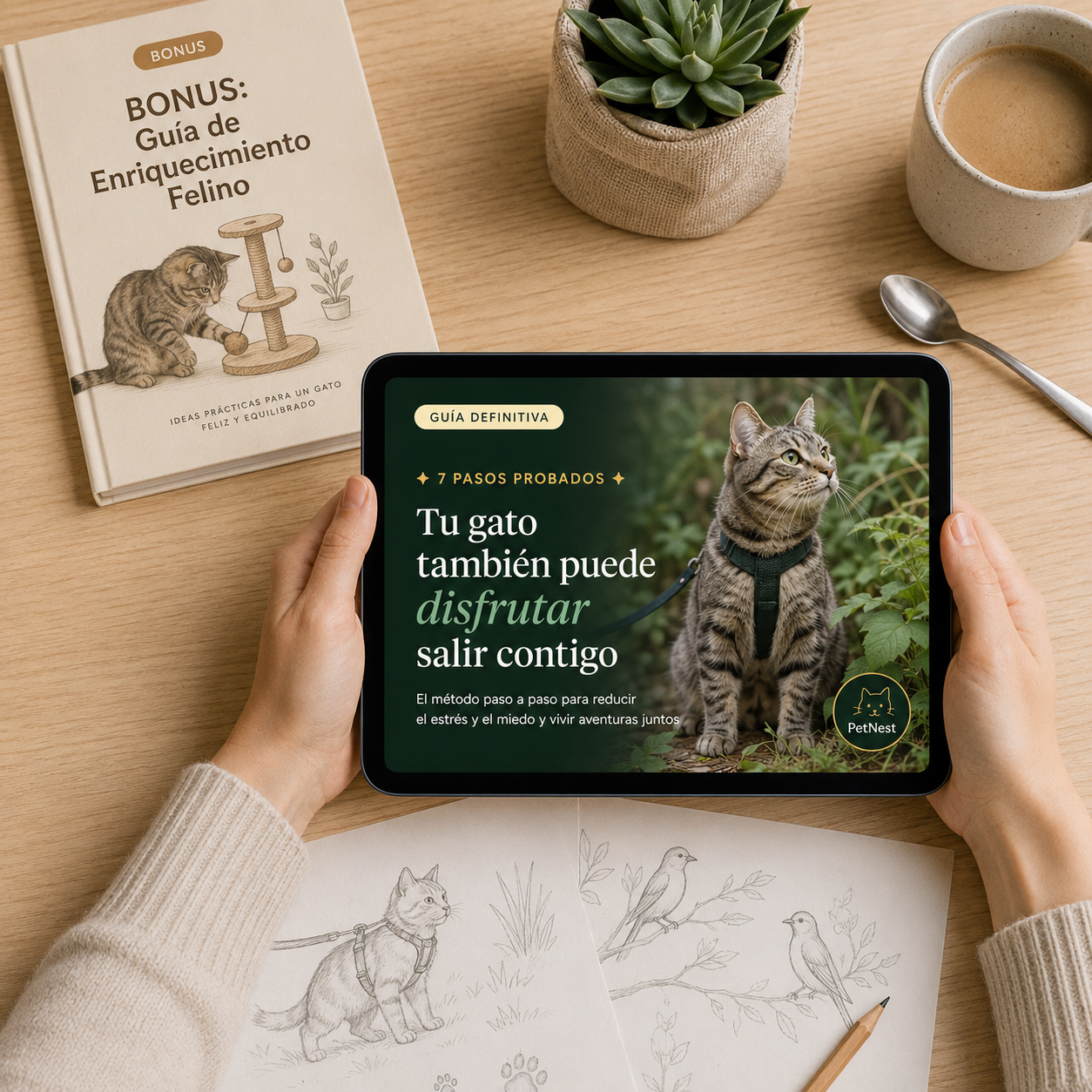 Aprende a salir con tu gato sin estrés y con seguridad